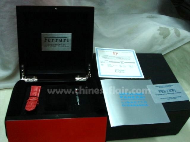 Copy Ferrari Watch Boxes / Red Wooden Box for Sale